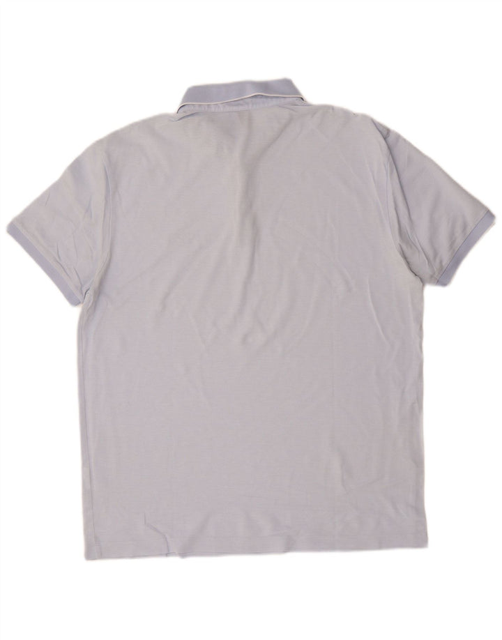 Hugo Boss Herren-Poloshirt mit normaler Passform, große blaue Baumwolle
