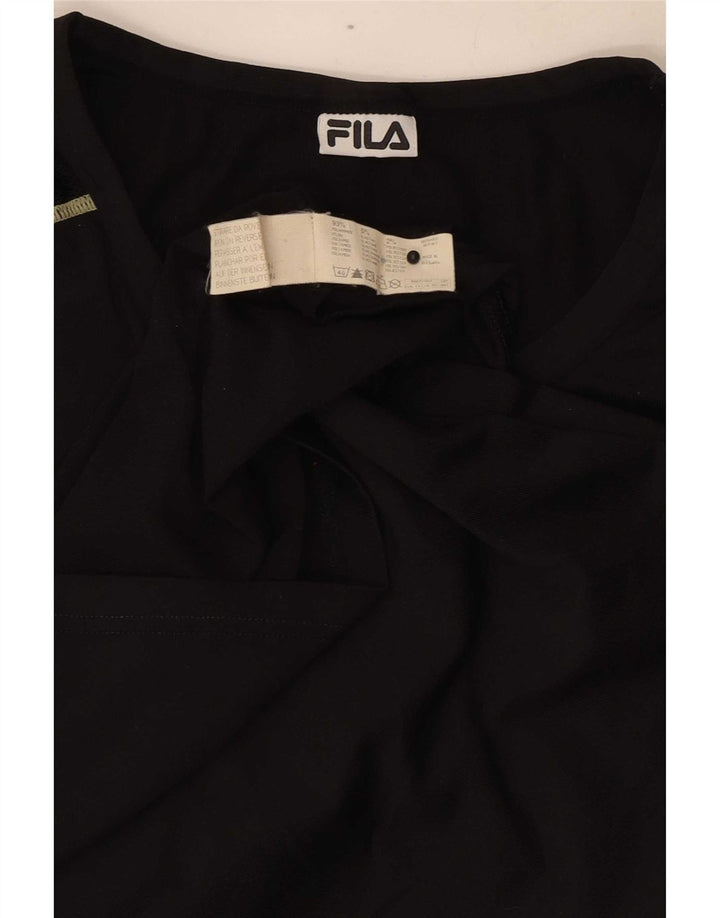 Fila Herren Grafik-Weste Top Small Schwarz Polyamid