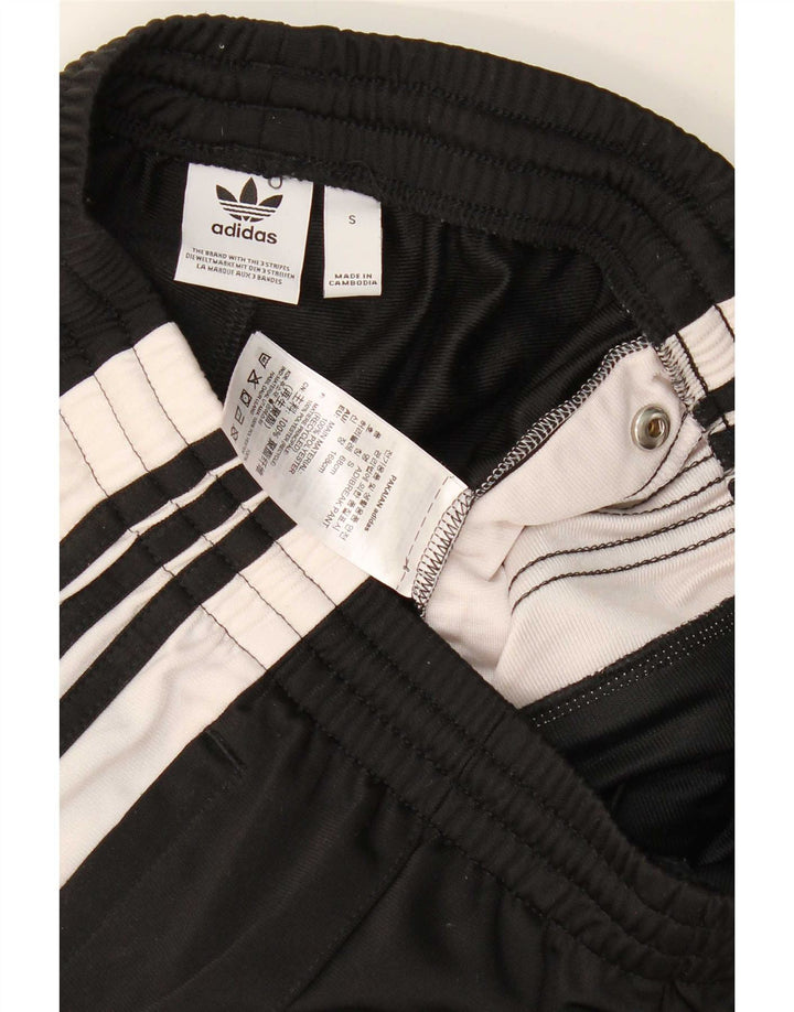 Adidas Herren-Trainingshose mit Grafik, Größe S, Schwarz, Colourblock-Polyester