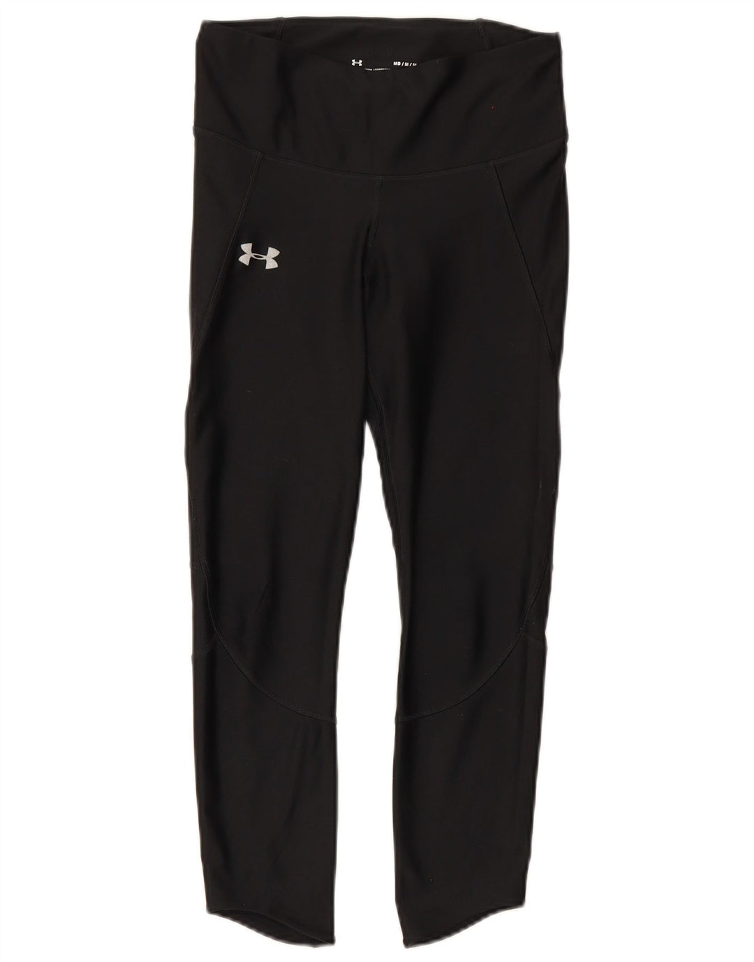 Under Armour Womens Heat Gear Leggings UK 12 Medium  Black Polyester