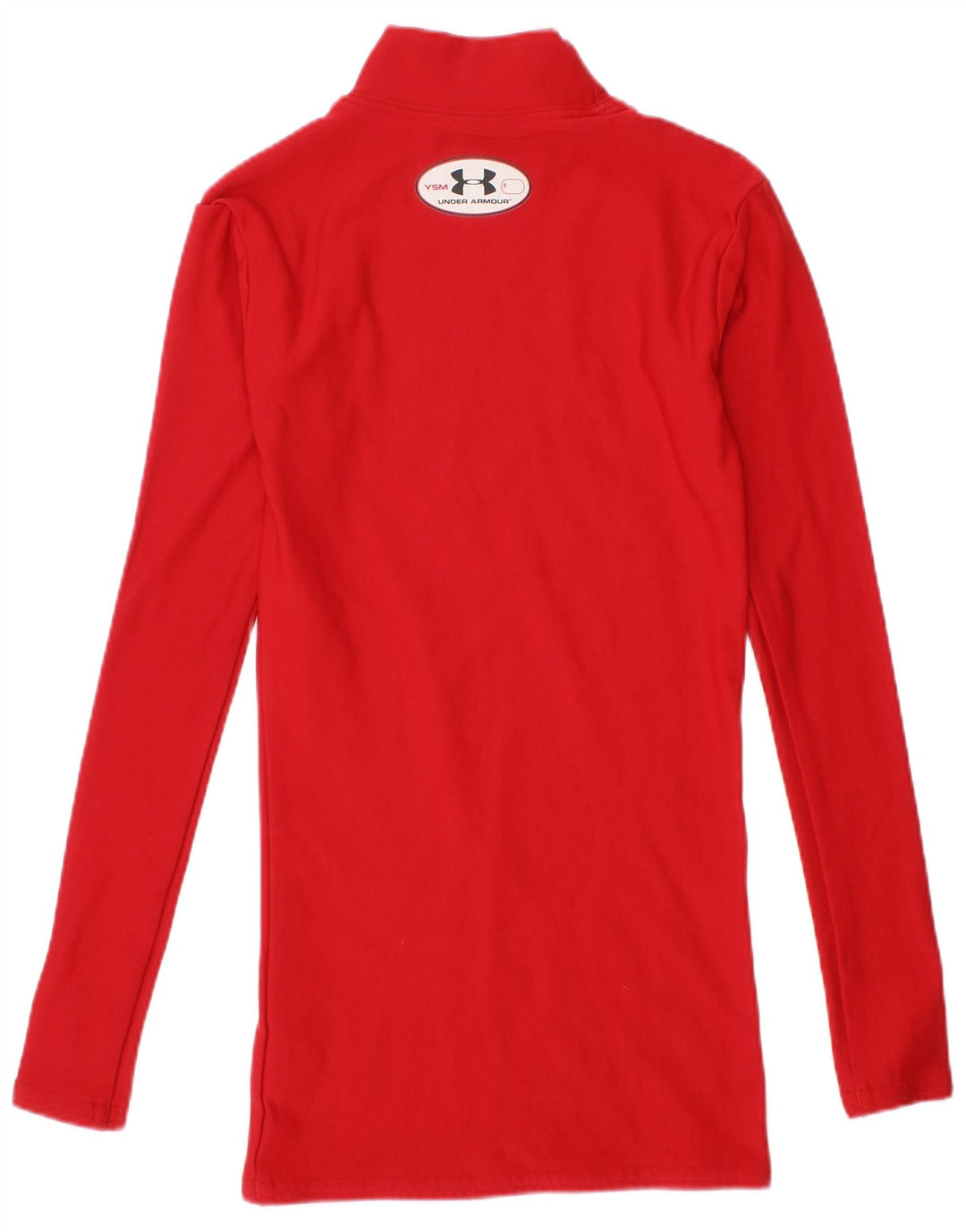 UNDER ARMOUR Cold Gear Top für Mädchen, langärmlig, 7–8 Jahre, Größe S, rotes Nylon