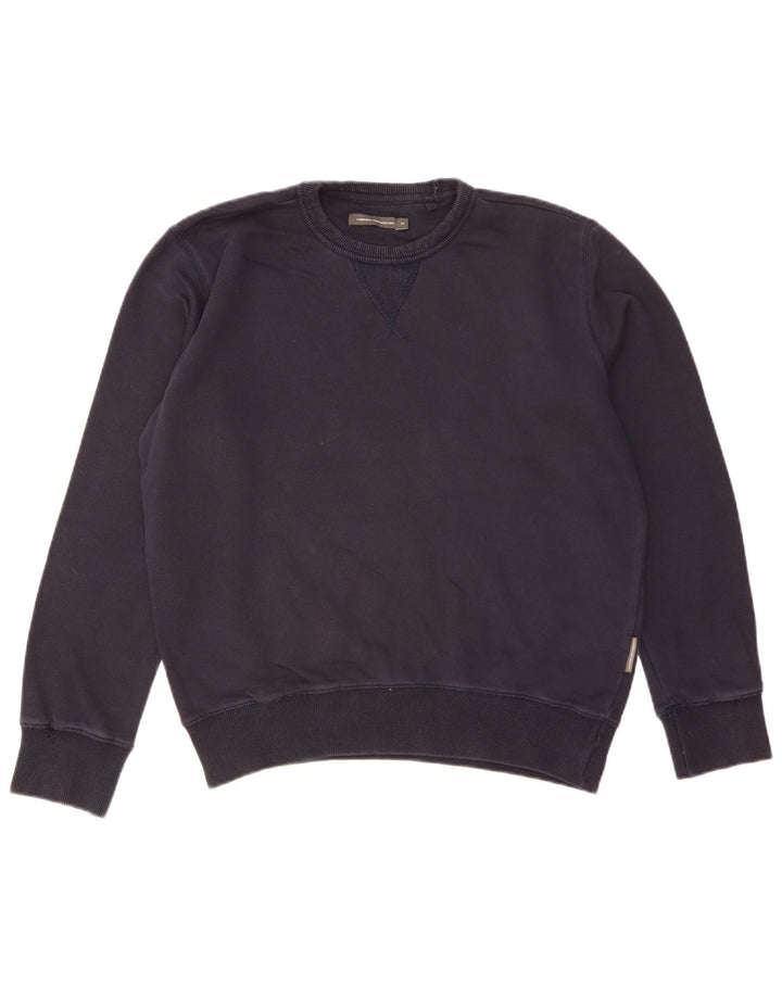 FRENCH CONNECTION Herren-Sweatshirt, mittelgroß, marineblau, Baumwolle