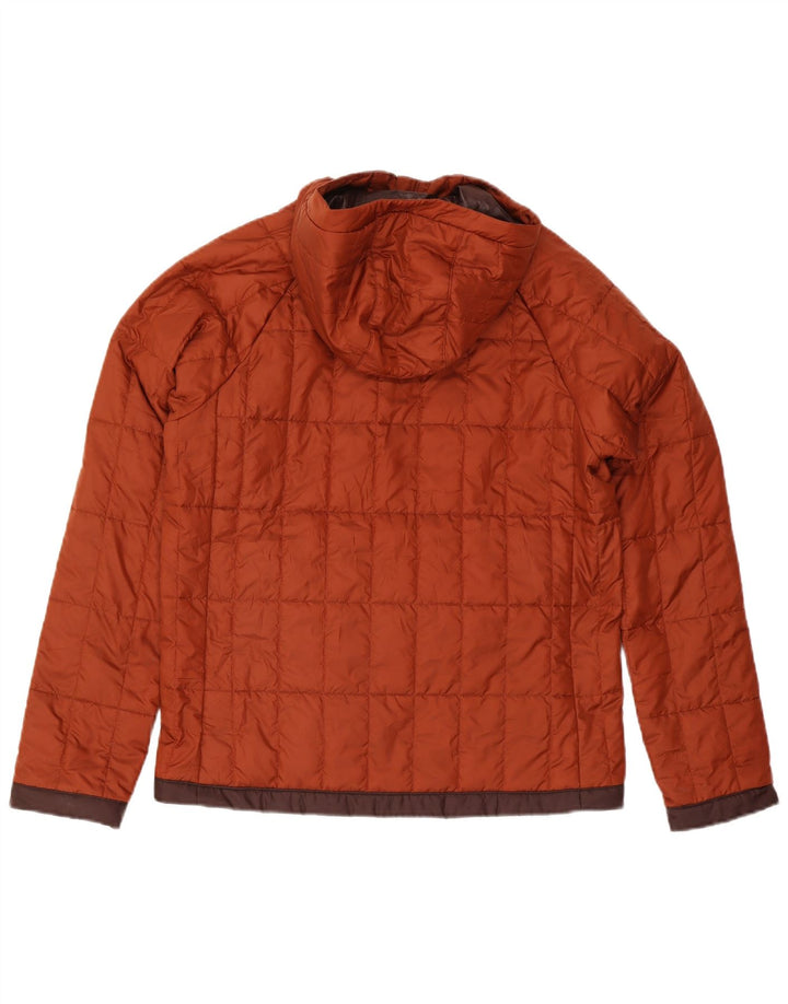 The North Face wattierte Herrenjacke mit Kapuze, UK 38, Mittelbraun