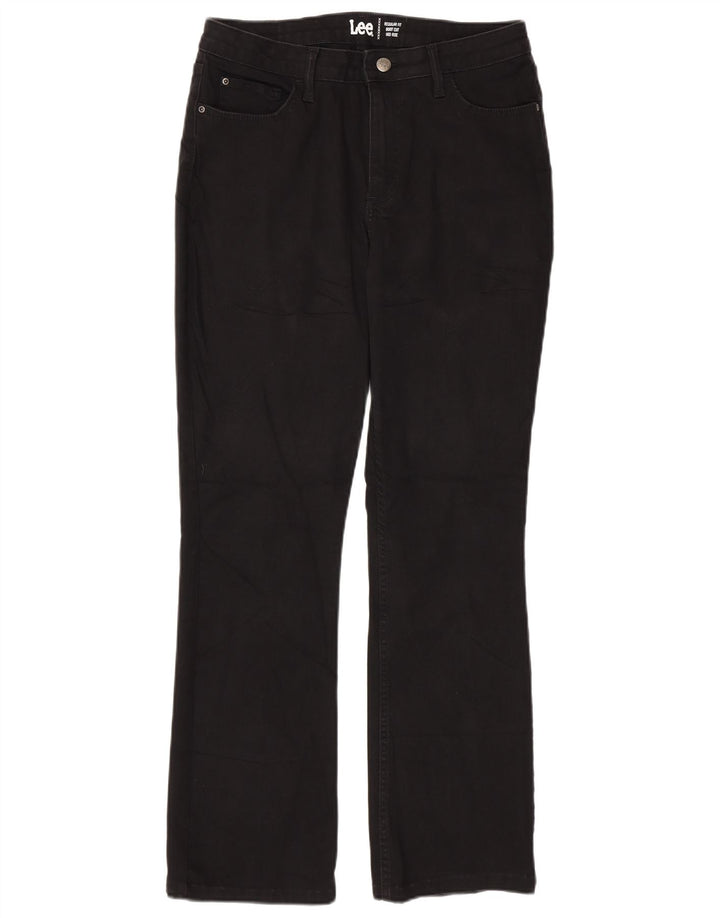 LEE Damen Bootcut-Jeans mit mittelhohem Bund und normaler Passform, W32, L30, Schwarz