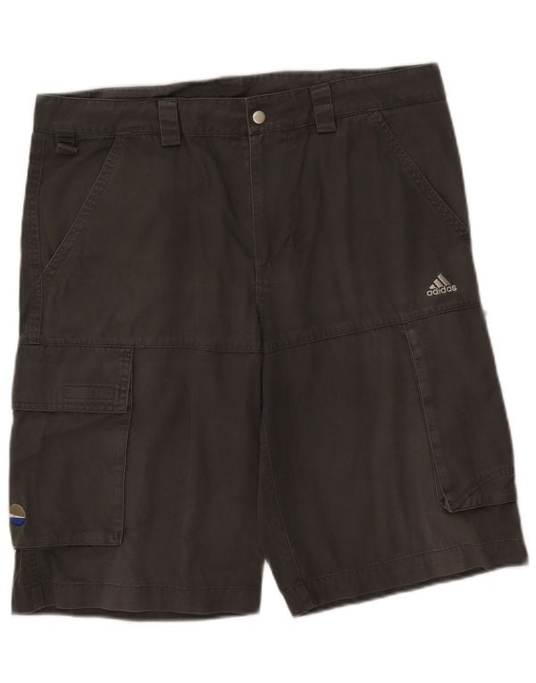Adidas Herren Cargo Shorts Medium W34 Grau Baumwolle