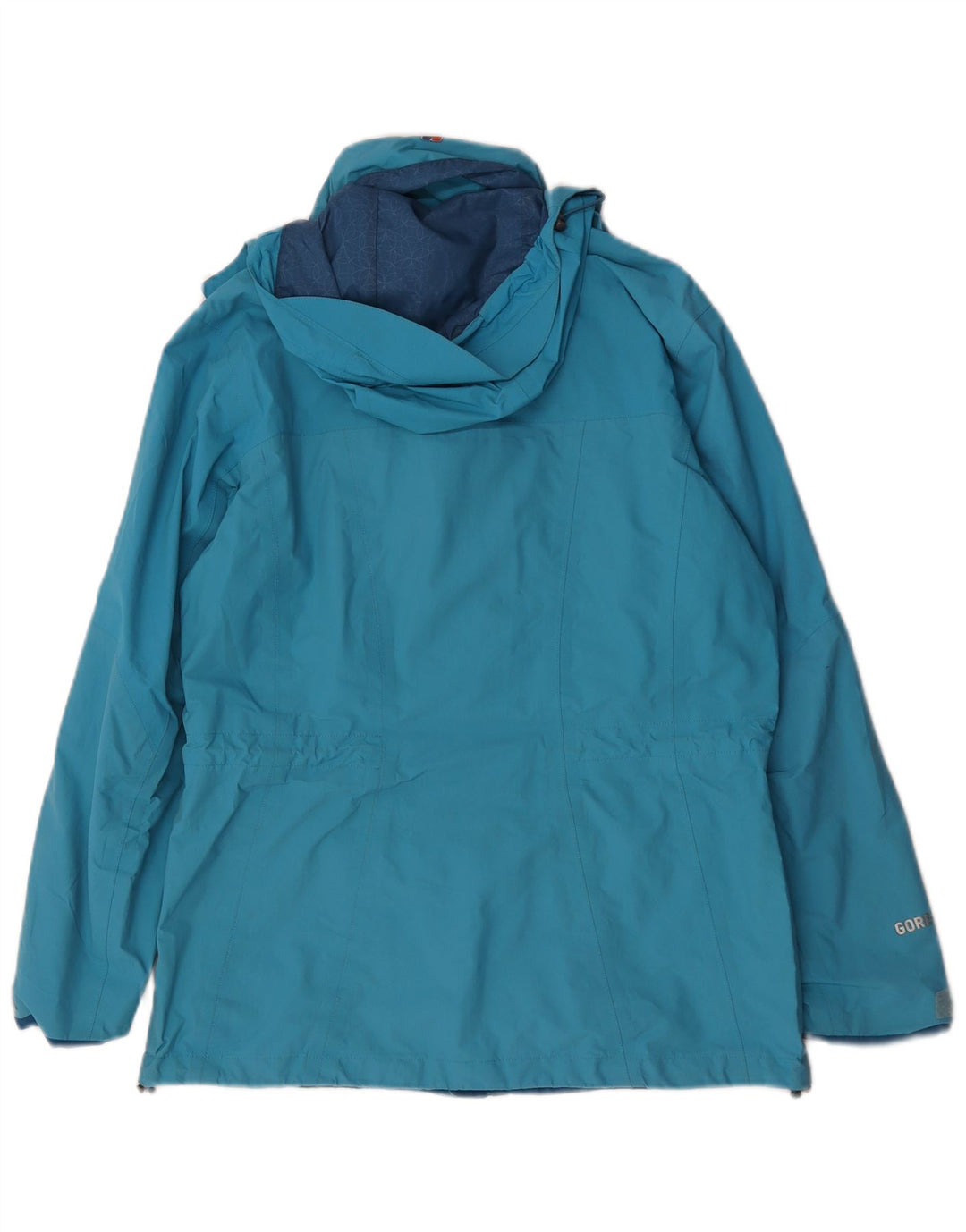 Berghaus Damen-Regenjacke mit Kapuze, übergroß, UK 10, Größe S, blau, Nylon