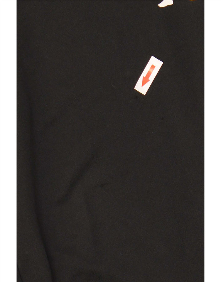Kappa Herren-Trainingshose mit Grafik, mittelschwarzes Polyester