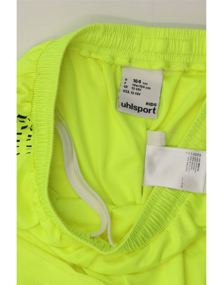 UHLSPORT Jungen FC Köln Sportshorts 13–14 Jahre, grünes Polyester