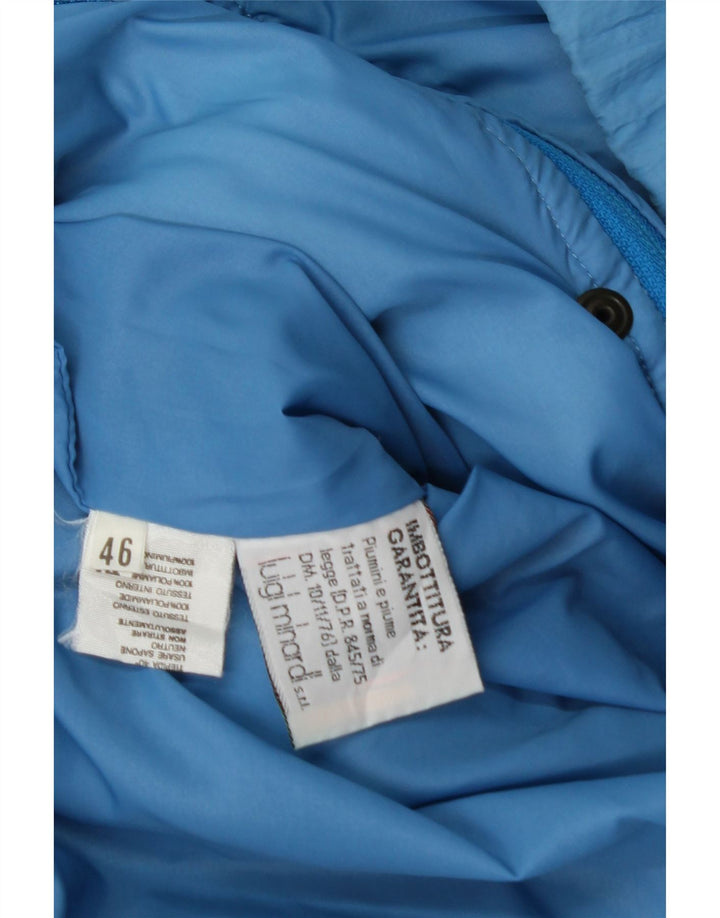 MC Ross wattierte Herrenjacke mit Kapuze, Größe 46, klein, blau, Polyamid