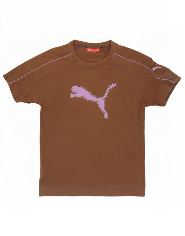 Puma Herren Grafik-T-Shirt-Oberteil Mittelbraun