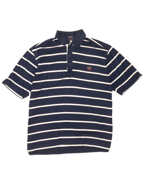 Paul & Shark Herren Yachting Poloshirt 2XL Marineblau gestreift aus Baumwolle