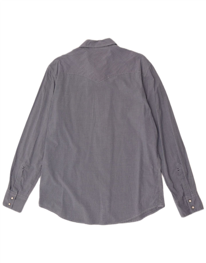 Levi's Herren-Slim-Fit-Hemd, groß, marineblau, Gingham-Baumwolle