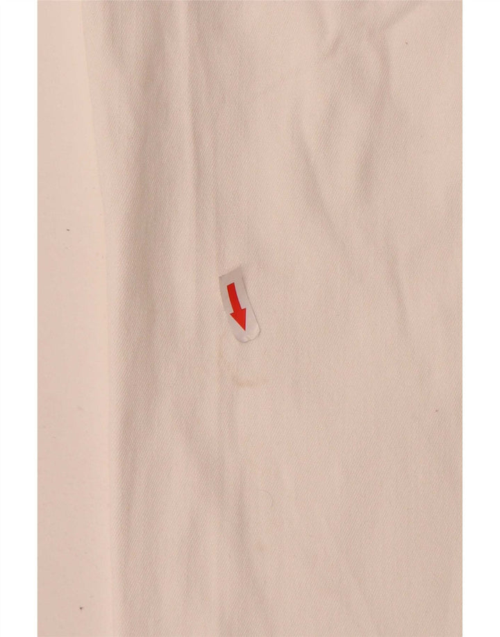 Orvis Damen Straight Jeans US 10 Large W30 L28 Weiße Baumwolle
