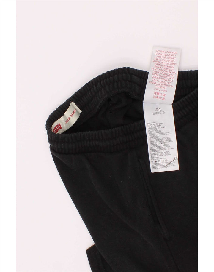 Levi's Jungen-Sportshorts mit Grafik, 9–10 Jahre, schwarze Baumwolle