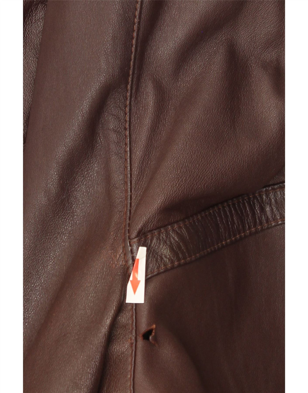 Vintage Damen Übergroßer Ledermantel EU 40 Mittelbraunes Leder