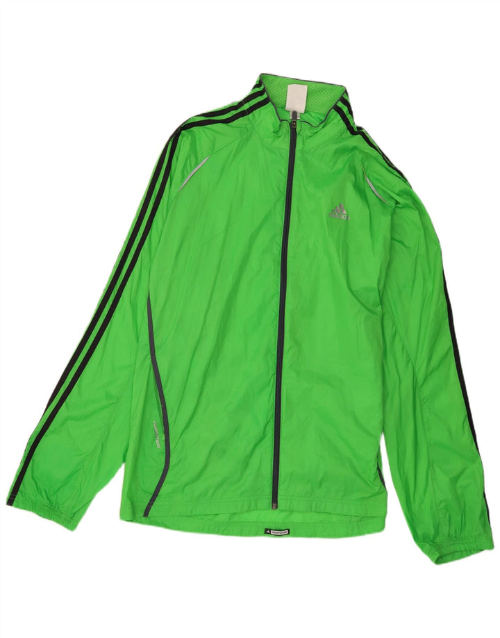 Adidas Herren Regenjacke UK 40 Large Grün Nylon
