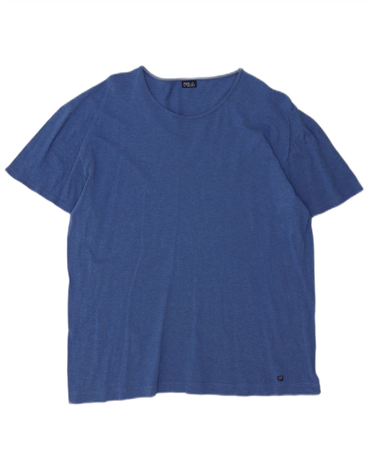 Fila Herren T-Shirt Top Mittelblau