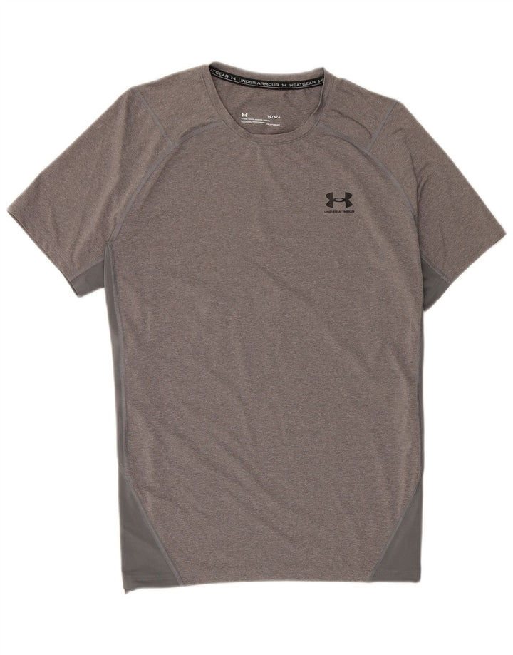 Under Armour Herren-T-Shirt mit tailliertem Schnitt, groß, grau gefleckt