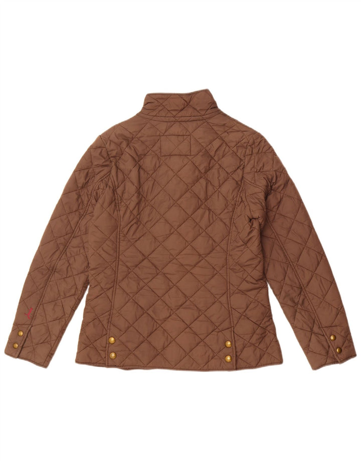 Joules Damen Steppjacke UK 12 Mittelgraue Baumwolle