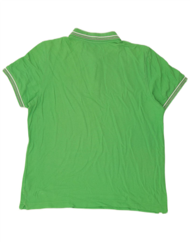 Lotto Herren-Poloshirt, groß, grüne Baumwolle