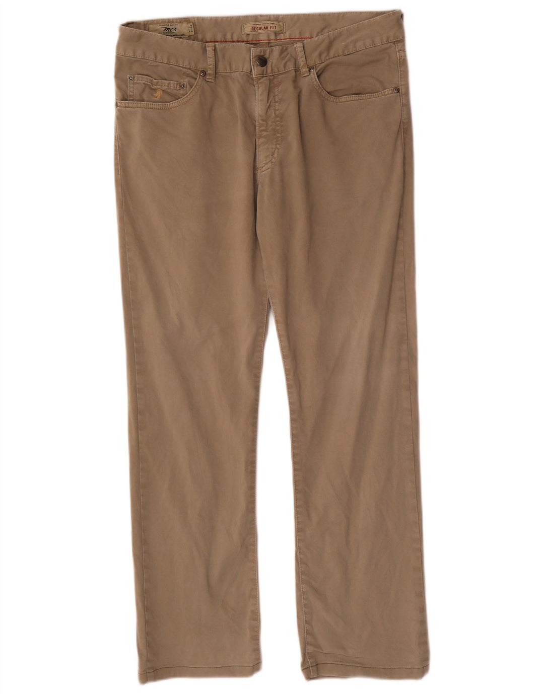 Gerade Chino-Hose für Herren von Marlboro Classics, W34, L29, Beige