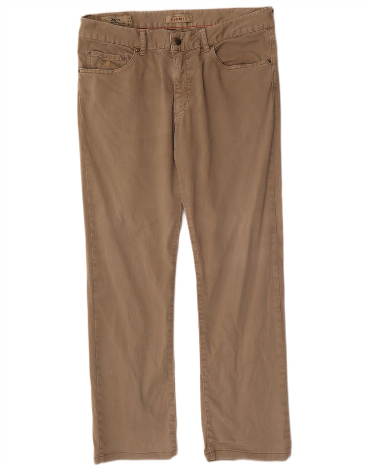 Gerade Chino-Hose für Herren von Marlboro Classics, W34, L29, Beige