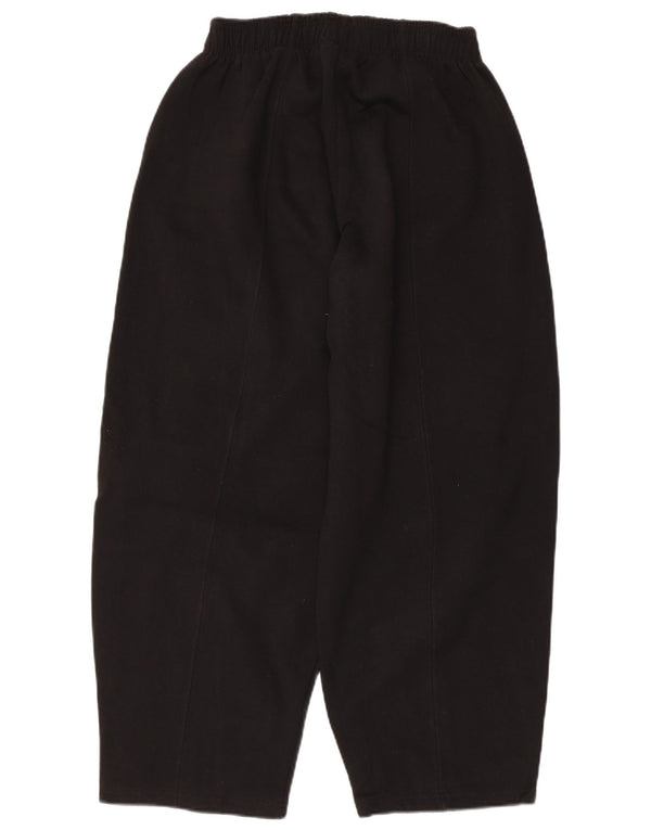 Zara Damen Trainingshose UK 12 Mittelschwarze Baumwolle