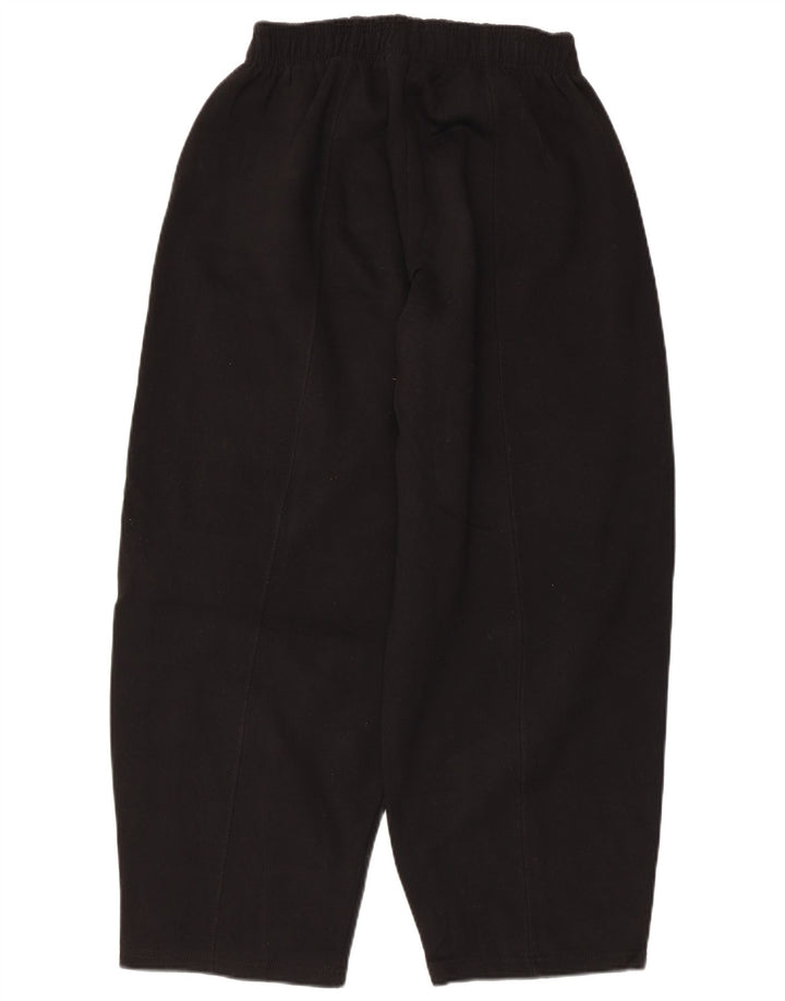 Zara Damen Trainingshose UK 12 Mittelschwarze Baumwolle