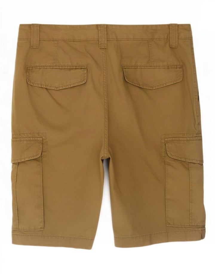 Marks & Spencer Herren Cargoshorts W32 Medium Khaki Baumwolle