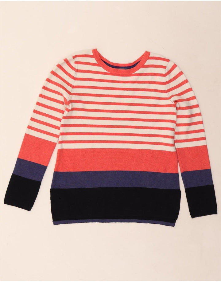 LAURA ASHLEY Womens Boat Neck Jumper Sweater UK 8 Small Multicoloured