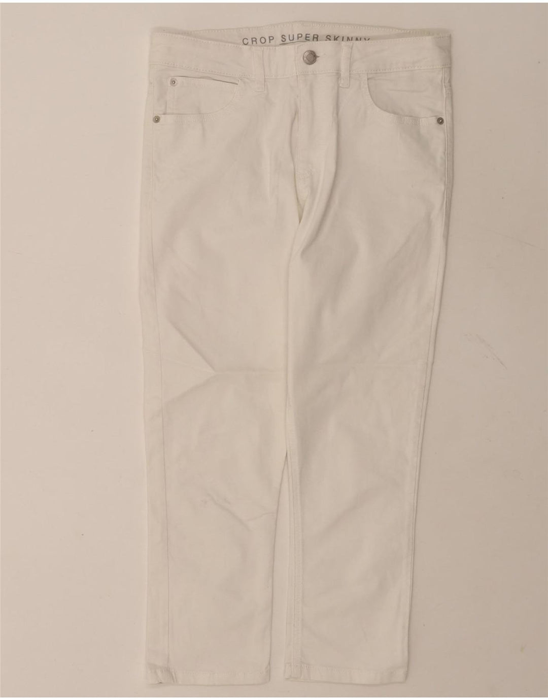 Marks & Spencer Damen-Cropped-Jeans UK 12 Medium W30 L21 Weiß