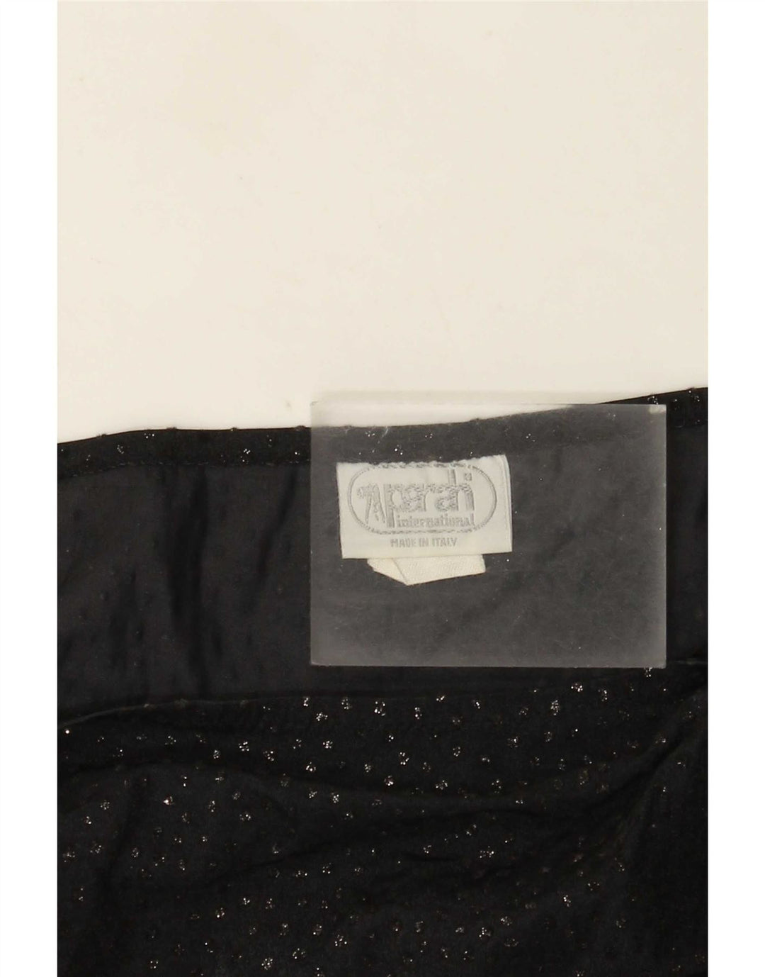 Parah Damen Durchsichtiger asymmetrischer Rock Medium W28 Schwarz Polyamid
