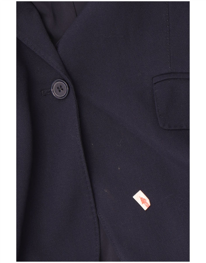 Marks & Spencer Damen-Blazer mit 1 Knopf, Gr. 14, Marineblau