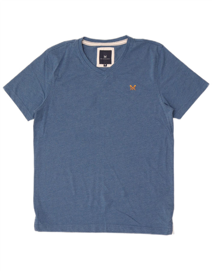 CREW CLOTHING Herren T-Shirt Top mittelblaue Baumwolle