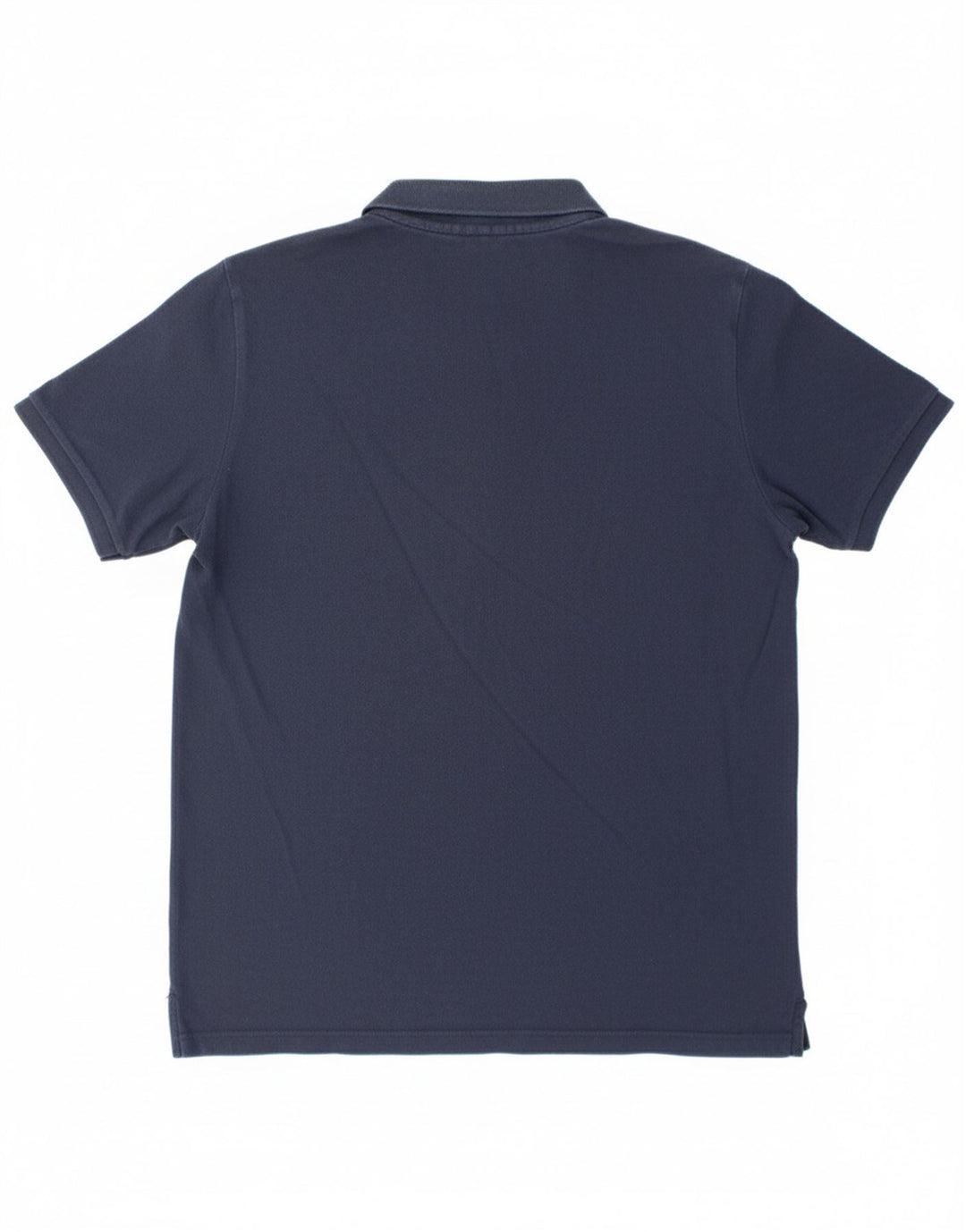 NIKE Mens Polo Shirt Medium Navy Blue Cotton