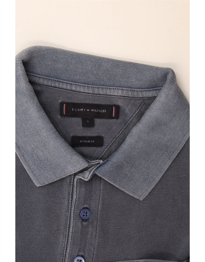Tommy Hilfiger Herren-Poloshirt mit normaler Passform, groß, Marineblau
