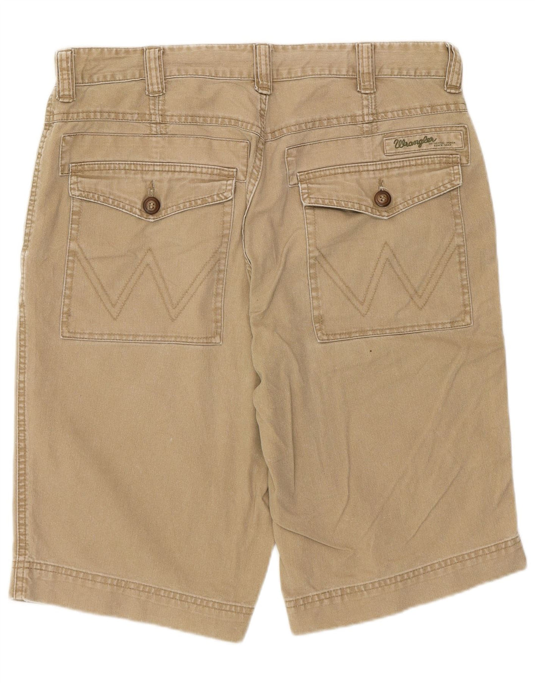 Wrangler Herren Morse Chino Shorts W31 Mittelbeige Baumwolle