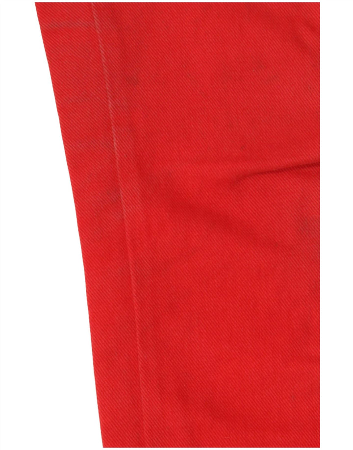 BENETTON Womens Slim Jeans W30 L27 Red Cotton