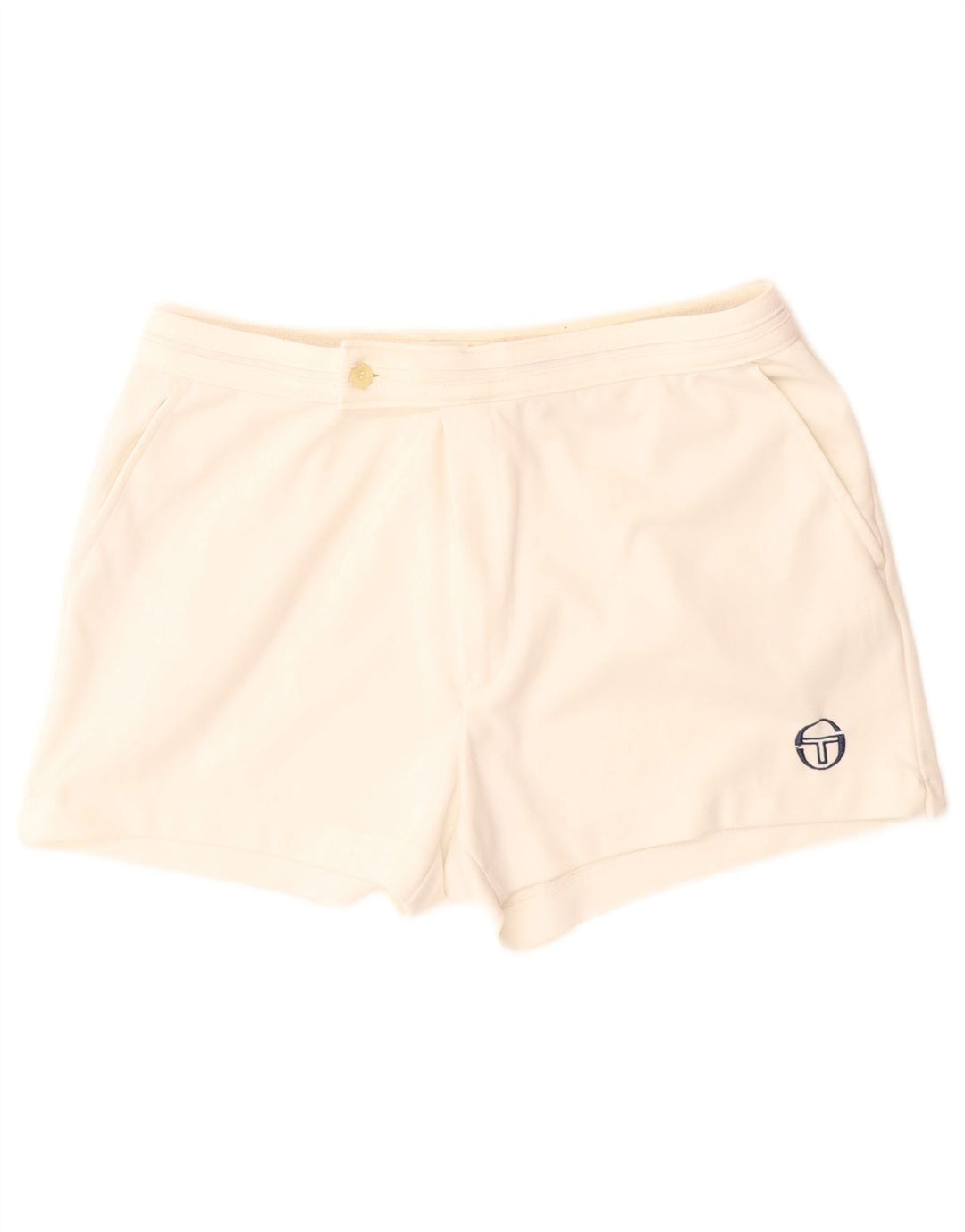 Sergio Tacchini Herren-Tennis-Chinoshorts W30 Mittelweißes Polyester