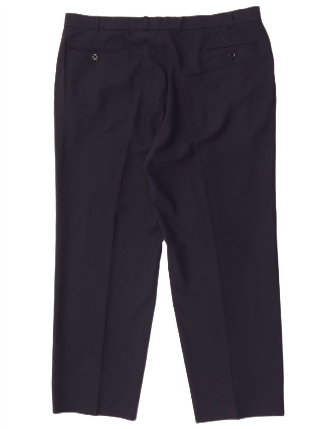 Marks & Spencer Herren-Anzughose, konisch zulaufend, W40, L29, Marineblau, Polyester