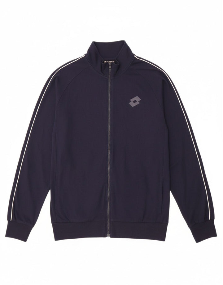 LOTTO Mens Tracksuit Top Jacket Medium Navy Blue