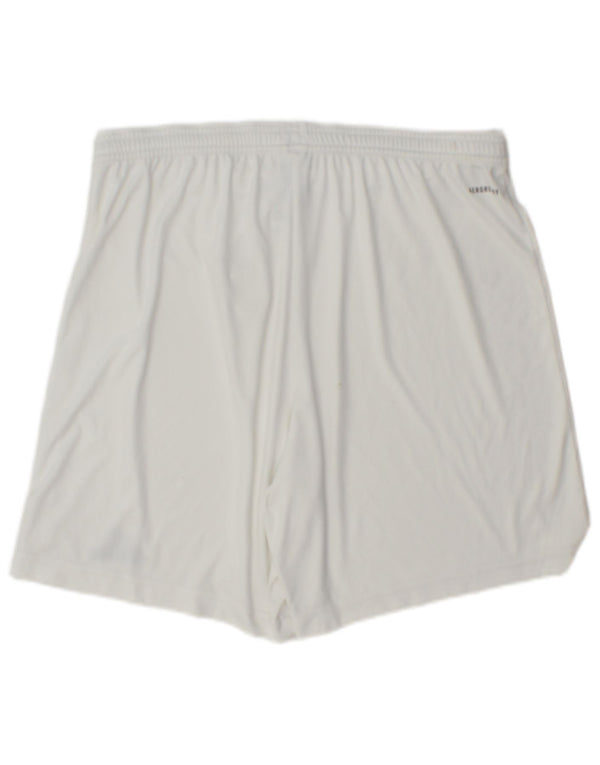 Adidas Mens Aeroready Sport Shorts Large White Polyester