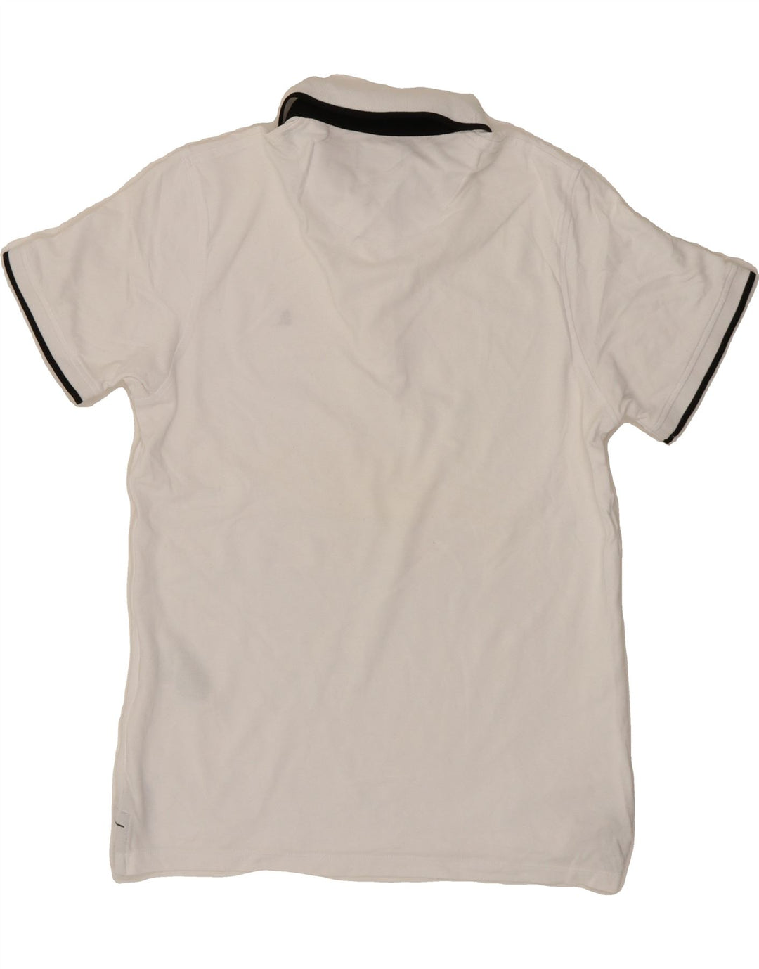 JACK & JONES Mens Polo Shirt Large White Cotton Vintage Jack & Jones and Second-Hand Jack & Jones from Messina Hembry 