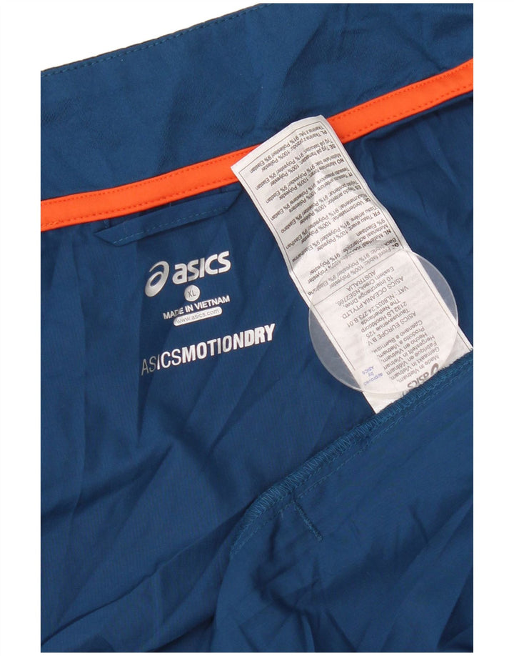 Asics Herren Trainingsanzug Top Jacke XL Blau Polyester
