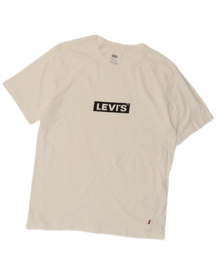 Levi's Herren Relaxed Fit Graphic T-Shirt Top Small Weiß
