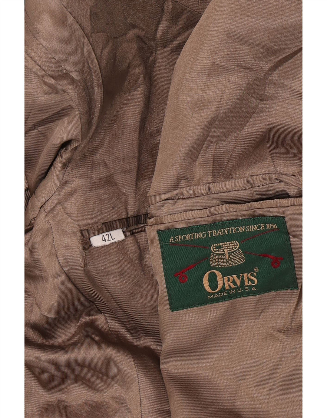 Orvis Herren-Blazer aus Cord mit 2 Knöpfen, UK 42, XL, Beige