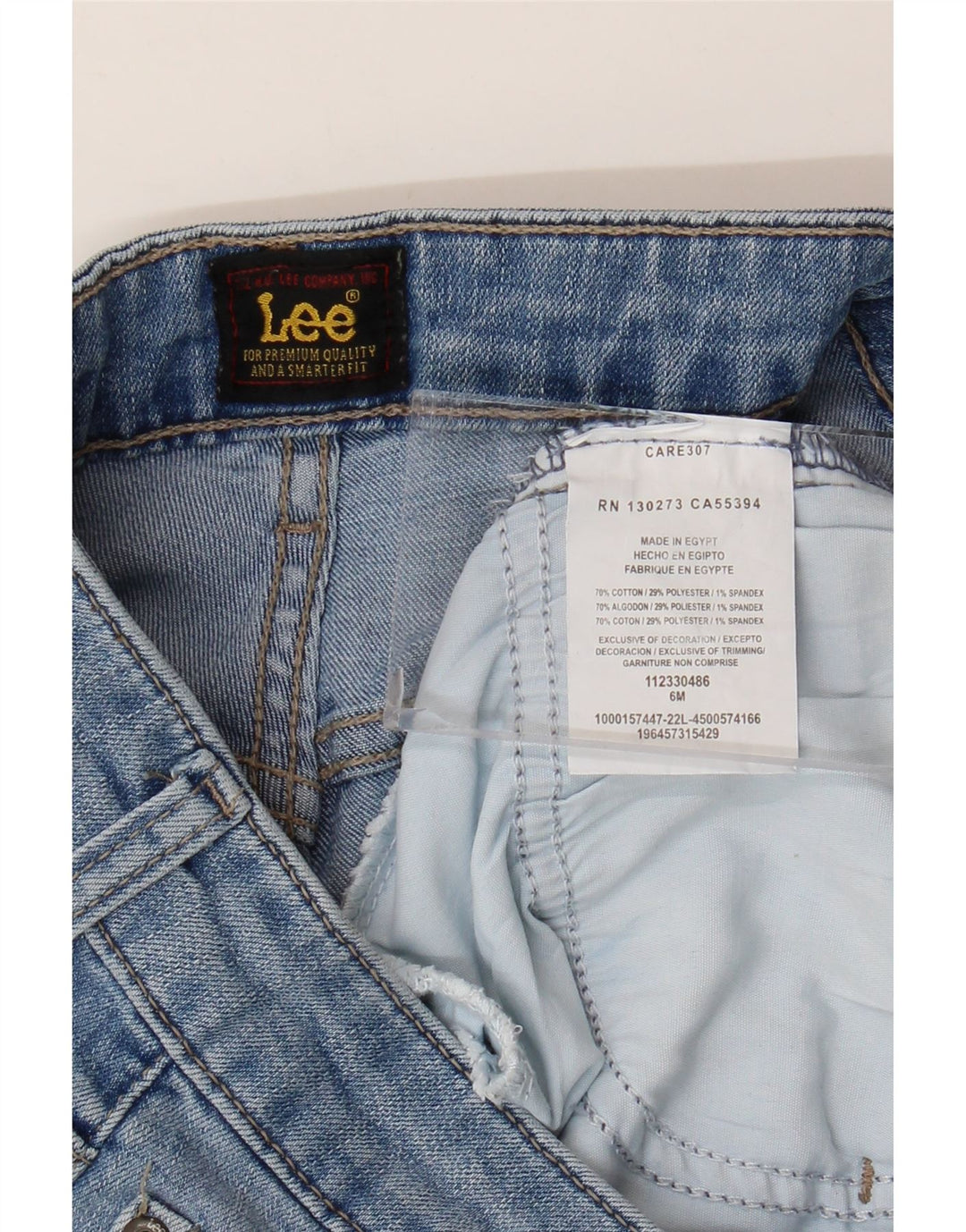Lee Damen Jeansshorts US 6 Medium W28 Blaue Baumwolle