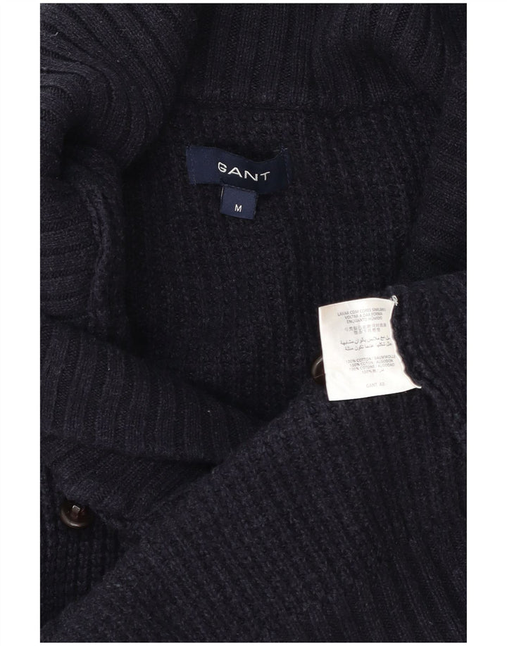 Gant Herren-Pullover mit Schalkragen, mittlere marineblaue Baumwolle