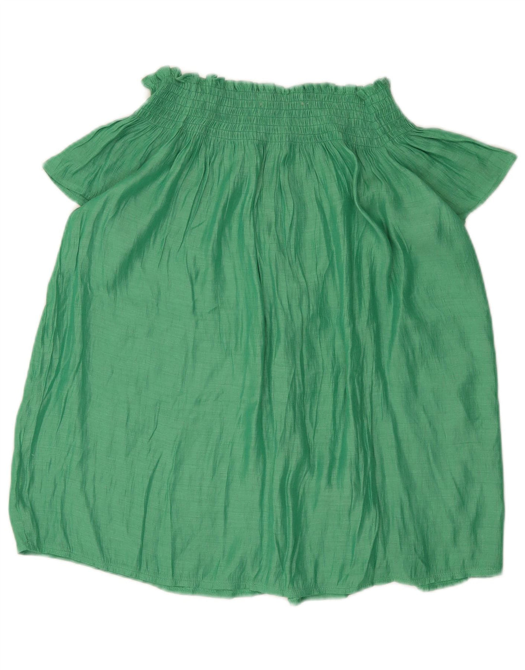 Schulterfreies Blusenoberteil für Damen von Zara, Größe 44, mittelgrün