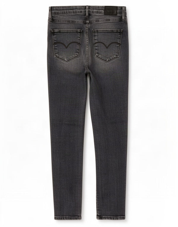 Levi's Damen 721 High Rise Skinny Jeans W30 L30 Grau Lyocell